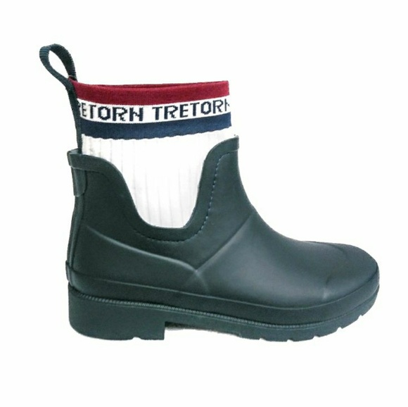 Tretorn Shoes - Tretorn Lia Women's Boot 6&10 Navy Sock Rain Snow